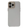 Hubrendy Bez Apple iPhone 13 Pro Kılıf Anka PC Sert Metal Kapak - Şeffaf