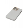 Hubrendy Bez Apple iPhone 13 Pro Kılıf Anka PC Sert Metal Kapak - Şeffaf