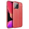 Hubrendy Bez Apple iPhone 13 Pro Kılıf Auto Focus Kapak - Kırmızı