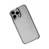 Hubrendy Bez Apple iPhone 13 Pro Max Kılıf Element Silikon - Mor