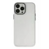 Hubrendy Bez Apple iPhone 13 Pro Max Kılıf Modos Metal Kapak - Şeffaf