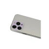 Hubrendy Bez Apple iPhone 13 Pro Max Rainbow Kamera Lens Koruma Cam - Mor