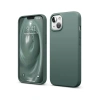 Hubrendy Bez Apple iPhone 14 Kılıf First Silikon - Koyu Yeşil