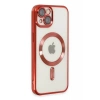 Hubrendy Bez Apple iPhone 14 Kılıf Kross Magneticsafe Kapak - Kırmızı