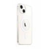 Hubrendy Bez Apple iPhone 14 Kılıf Magneticsafe Şeffaf Silikon - Şeffaf