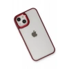Hubrendy Bez Apple iPhone 14 Plus Kılıf Dora Kapak - Kırmızı