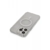 Hubrendy Bez Apple iPhone 14 Pro Max Kılıf Matte Şeffaf Magneticsafe - Şeffaf