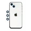Hubrendy Bez Apple iPhone 14 Shine Kamera Lens - Mavi