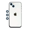 Hubrendy Bez Apple iPhone 14 Shine Kamera Lens - Mavi