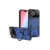 Hubrendy Bez Apple iPhone 15 Pro Joy Lens Standlı Kapak - Lacivert