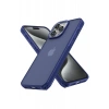 Hubrendy Bez Apple iPhone 15 Pro Max Kılıf Elegant Kapak - Lacivert