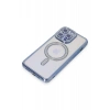 Hubrendy Bez Apple iPhone 15 Pro Max Kılıf Joke Simli Magneticsafe Kılıf - Mavi