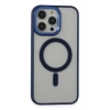 Hubrendy Bez Apple iPhone 15 Pro Max Kılıf Room Magneticsafe Silikon - Lacivert