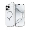 Hubrendy Bez Apple iPhone 15 Pro Max Live Diamond Magsafe Kapak - Şeffaf