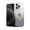 Hubrendy Bez Apple iPhone 15 Pro Max Pummel Shiny Magsafe Kapak - Siyah