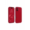 Hubrendy Bez Apple iPhone 16 Kılıf First Silikon - Kırmızı