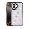 Hubrendy Bez Apple iPhone 16 Lumi Desenli Kapak - Siyah