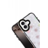 Hubrendy Bez Apple iPhone 16 Lumi Desenli Kapak - Siyah