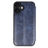 Hubrendy Bez Apple iPhone 16 Plus Kılıf Flip Cover - Lacivert