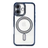 Hubrendy Bez Apple iPhone 16 Plus Kılıf Joke Simli Magneticsafe Kılıf - Lacivert