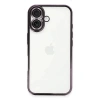 Hubrendy Bez Apple iPhone 16 Plus Kılıf Lensli Silikon - Mor