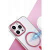 Hubrendy Bez Apple iPhone 16 Pro Glossy Magsafe Kapak - Siyah