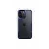 Hubrendy Bez Apple iPhone 16 Pro Kılıf Boyi Silikon Kapak - Lacivert
