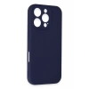 Hubrendy Bez Apple iPhone 16 Pro Kılıf First Silikon - Lacivert