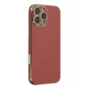 Hubrendy Bez Apple iPhone 16 Pro Max Kılıf Volet Silikon - Kırmızı