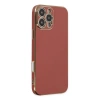 Hubrendy Bez Apple iPhone 16 Pro Max Kılıf Volet Silikon - Kırmızı