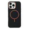 Hubrendy Bez Joko Apple iPhone 16 Pro Max Luno Deri Magsafe Kapak - Siyah