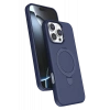 Hubrendy Bez Apple iPhone 16 Pro Regal Magsafe Standlı Kapak - Lacivert