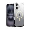 Hubrendy Bez Apple iPhone 16 Pummel Shiny Magsafe Kapak - Siyah