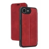 Hubrendy Bez Apple iPhone 16E Kılıf Flip Cover - Kırmızı