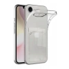 Hubrendy Bez Apple iPhone 16E Kılıf Kart Şeffaf Silikon - Şeffaf