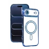 Hubrendy Bez Apple iPhone 17 Air Joke Simli Magneticsafe Kılıf - Mavi