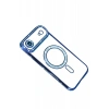 Hubrendy Bez Apple iPhone 17 Air Joke Simli Magneticsafe Kılıf - Mavi