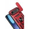Hubrendy Bez Apple iPhone 17 Air Pars Lens Yüzüklü Silikon - Kırmızı