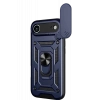 Hubrendy Bez Apple iPhone 17 Air Pars Lens Yüzüklü Silikon - Lacivert