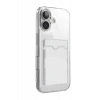 Hubrendy Bez Apple iPhone 17 Kart Şeffaf Silikon - Şeffaf