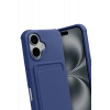 Hubrendy Bez Apple iPhone 17 Kelvin Kartvizitli Silikon - Lacivert
