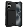 Hubrendy Bez Apple iPhone 17 Kelvin Kartvizitli Silikon - Siyah