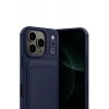 Hubrendy Bez Apple iPhone 17 Pro Kelvin Kartvizitli Silikon - Lacivert