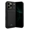 Hubrendy Bez Apple iPhone 17 Pro Kelvin Kartvizitli Silikon - Siyah