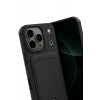 Hubrendy Bez Apple iPhone 17 Pro Kelvin Kartvizitli Silikon - Siyah