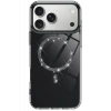 Hubrendy Bez Apple iPhone 17 Pro Live Diamond Magsafe Kapak - Siyah