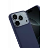 Hubrendy Bez Apple iPhone 17 Pro Max First Silikon - Lacivert