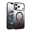 Hubrendy Bez Apple iPhone 17 Pro Max Glossy Magsafe Kapak - Siyah