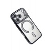Hubrendy Bez Apple iPhone 17 Pro Max Joke Simli Magneticsafe Kılıf - Siyah