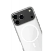Hubrendy Bez Apple iPhone 17 Pro Max Kılıf Magneticsafe Şeffaf Silikon - Şeffaf